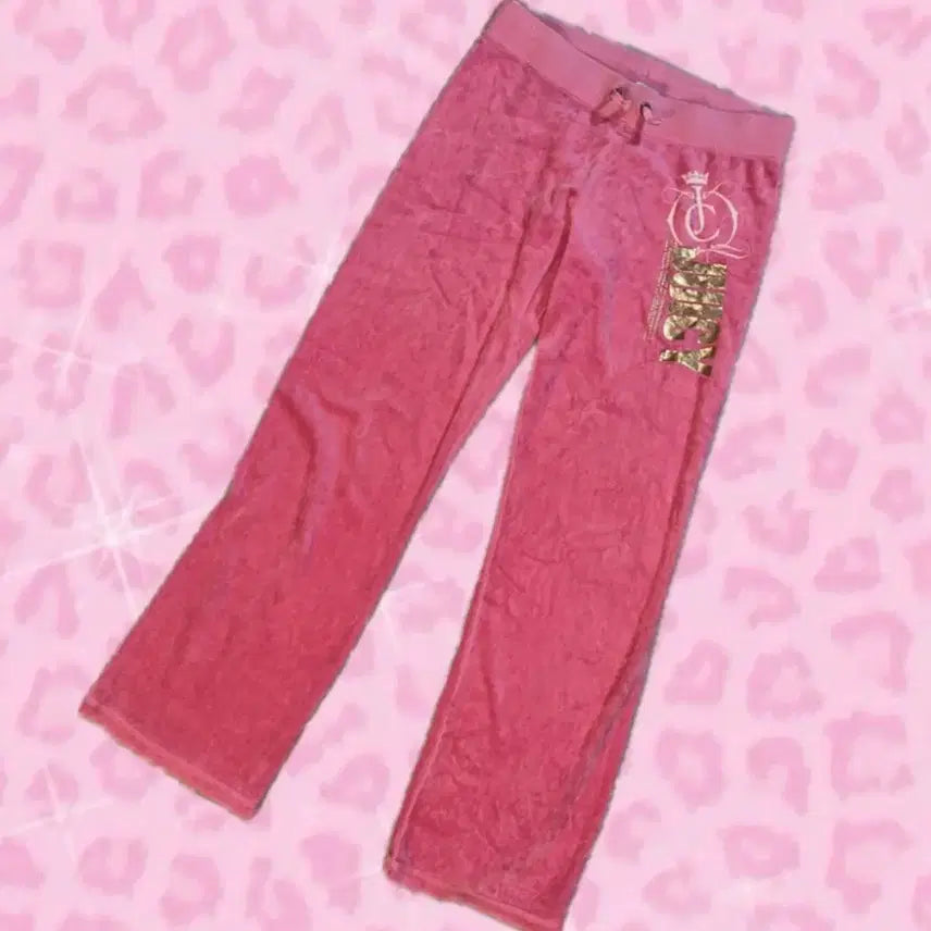 [SOLD OUT] Juicy Couture 쥬시꾸뛰르 핑크 벨벳 팬츠