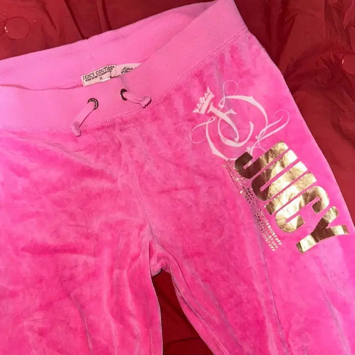 [SOLD OUT] Juicy Couture 쥬시꾸뛰르 핑크 벨벳 팬츠