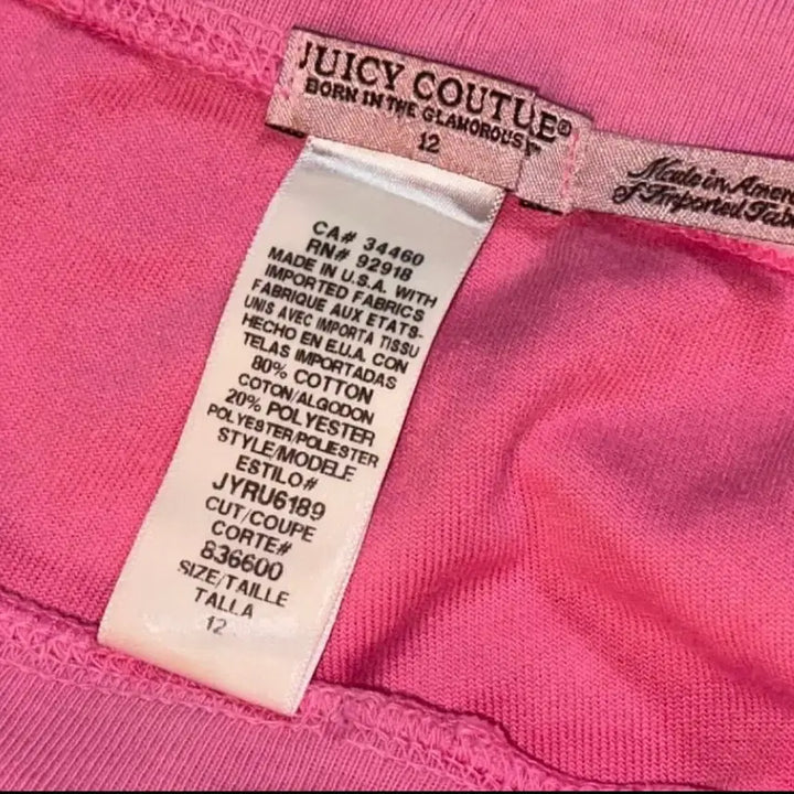 [SOLD OUT] Juicy Couture 쥬시꾸뛰르 핑크 벨벳 팬츠