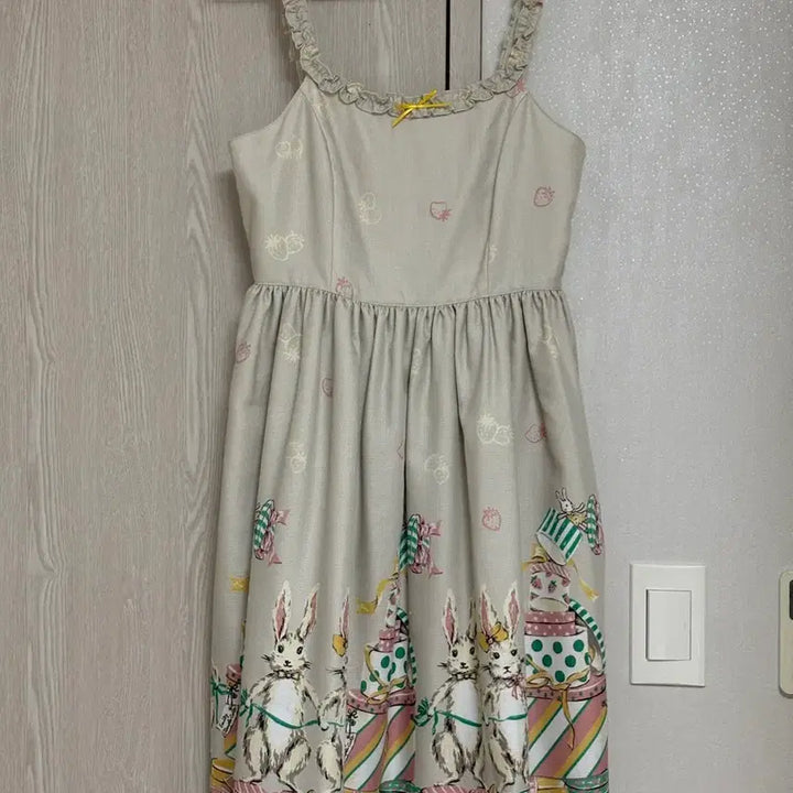 [BUNJANG] Emily Temple Cute Easter Bunny Strawberry Jumper Dress / Emily temple cute 이스터 버니 딸기 원피스 로리타