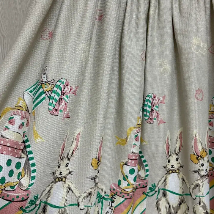 [BUNJANG] Emily Temple Cute Easter Bunny Strawberry Jumper Dress / Emily temple cute 이스터 버니 딸기 원피스 로리타