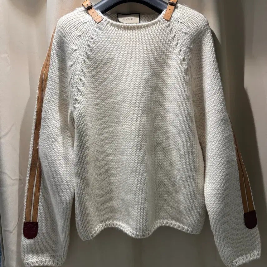 [BUNJANG] Gucci Knit Sweater / 구찌 가죽 니트