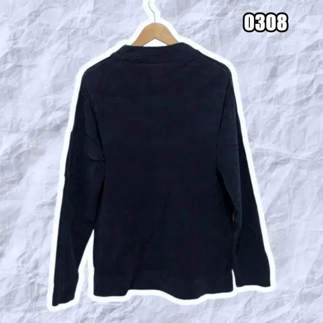 [BUNJANG] C.P. Company Lens Round Patch Waffle Knit Sweater / XL 씨피컴퍼니 렌즈 라운드 와펜 와플 니트