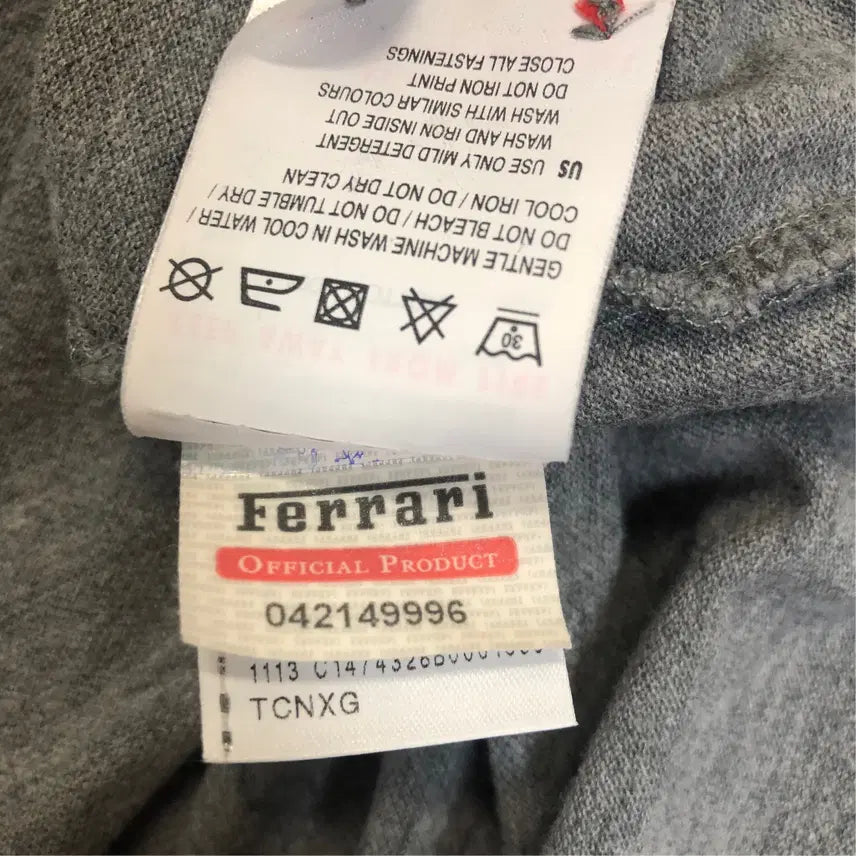 [BUNJANG] Puma Ferrari Polo Shirt Gray M / 페라리 푸마 카라티 반팔 PK 티셔츠 그레이 M