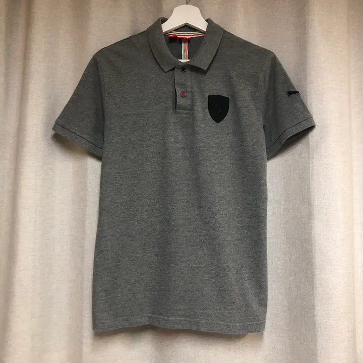 [BUNJANG] Puma Ferrari Polo Shirt Gray M / 페라리 푸마 카라티 반팔 PK 티셔츠 그레이 M