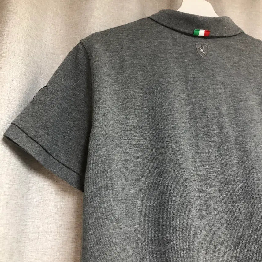 [BUNJANG] Puma Ferrari Polo Shirt Gray M / 페라리 푸마 카라티 반팔 PK 티셔츠 그레이 M