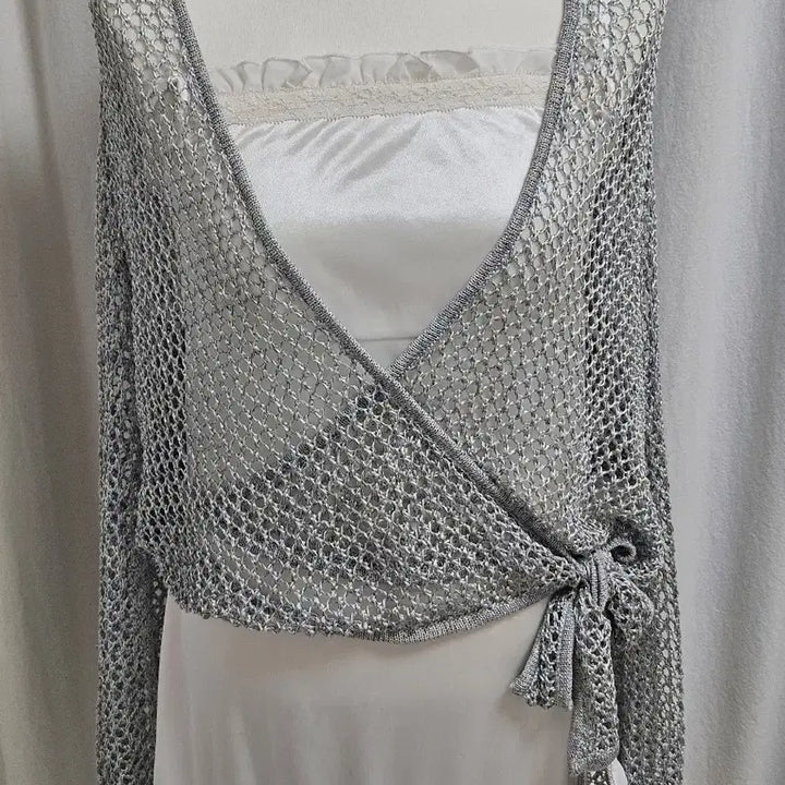 [BUNJANG] Vintage Layered Wrap Cardigan / 일본빈티지 레이어드용 랩 가디건