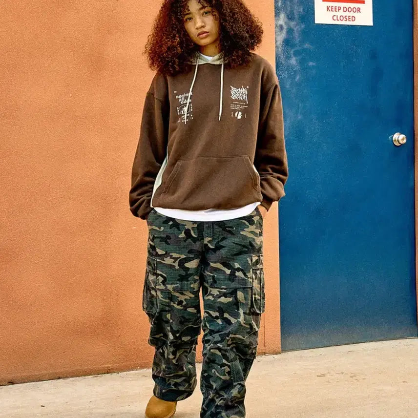 [BUNJANG] Brownbreath Camo Cargo Pants XL / 브라운브레스 카모 카고 팬츠 바지 브라운 XL