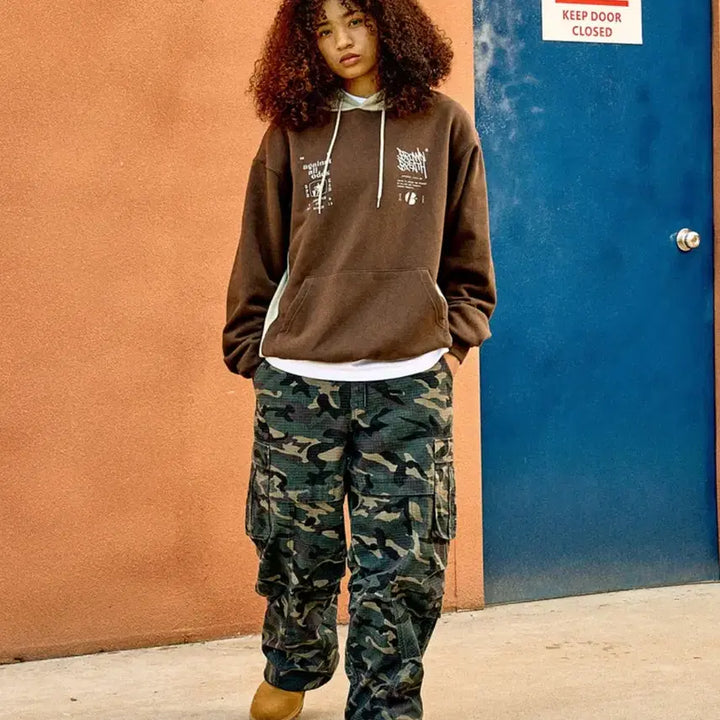 [BUNJANG] Brownbreath Camo Cargo Pants XL / 브라운브레스 카모 카고 팬츠 바지 브라운 XL