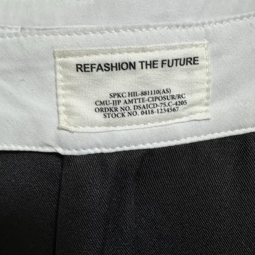 [BUNJANG] REFASHION THE FUTURE Black Wide Pants / (새상품) REFASHION THE FUTURE 블랙 와이드 팬츠