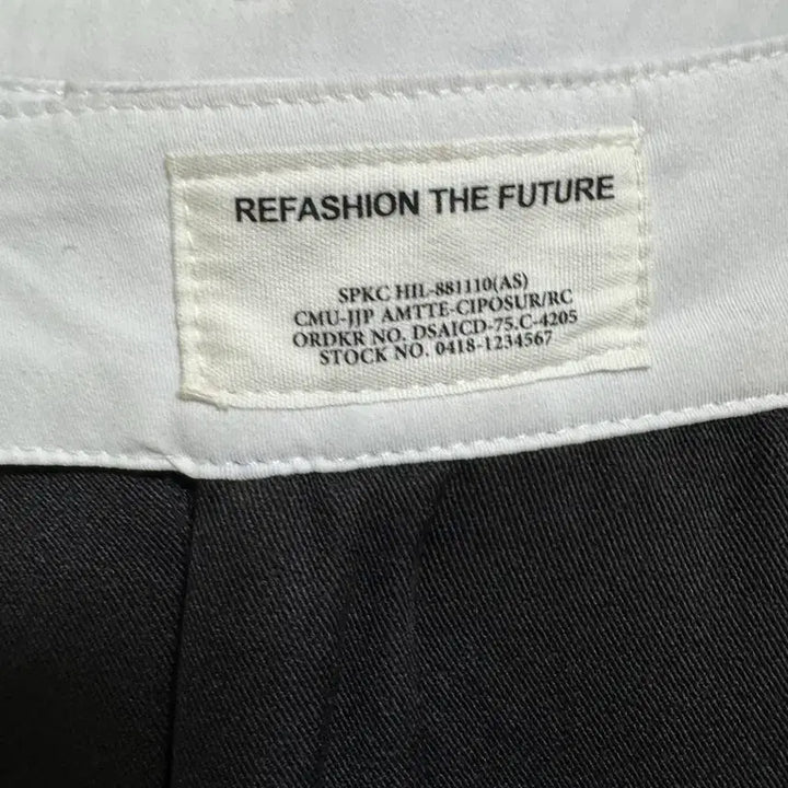 [BUNJANG] REFASHION THE FUTURE Black Wide Pants / (새상품) REFASHION THE FUTURE 블랙 와이드 팬츠