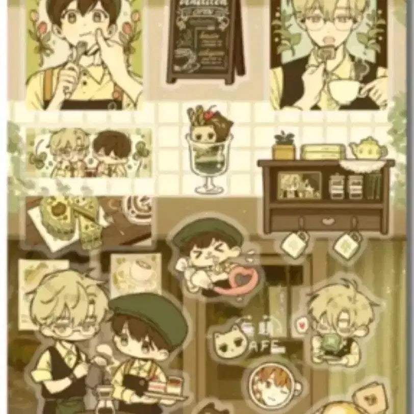 [BUNJANG] Pulbbang Cafe Sticker / 풀빵님 무제 카페 스티커 양도
