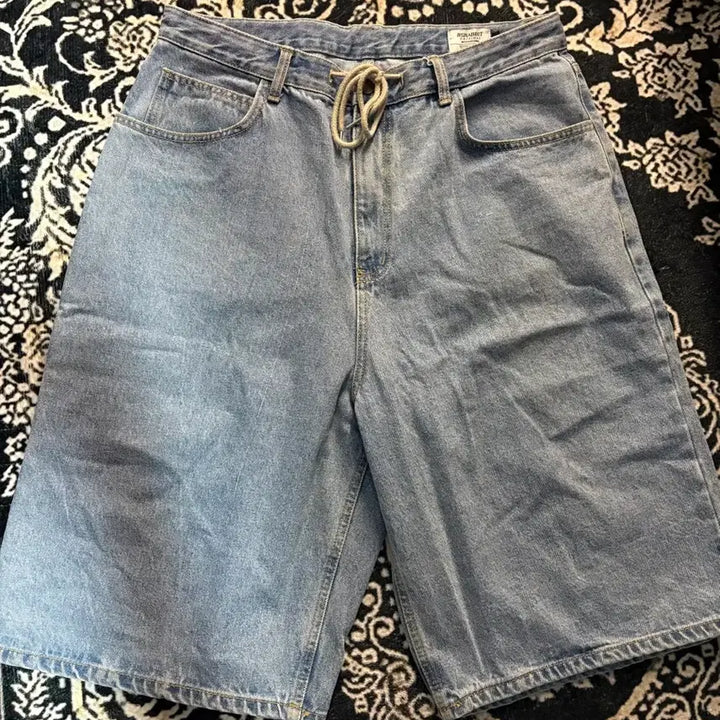 [BUNJANG] BS Rabbit Carpenter Denim Shorts / 비에스래빗 카펜터 데님 쇼츠 팬츠