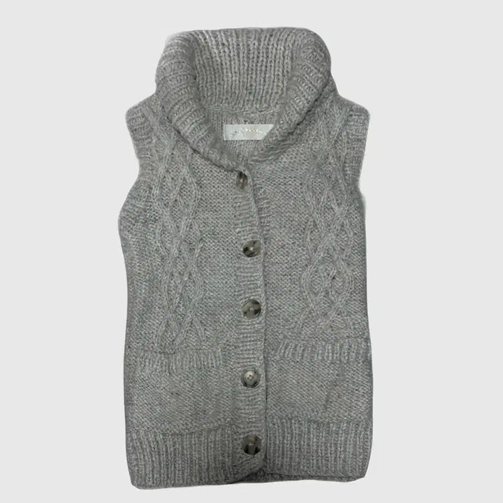 [BUNJANG] Gray Knit Vest / 그레이 니트조끼