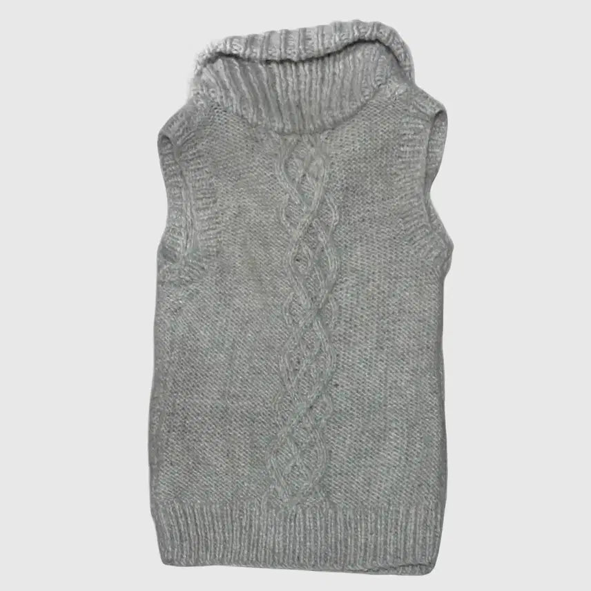 [BUNJANG] Gray Knit Vest / 그레이 니트조끼