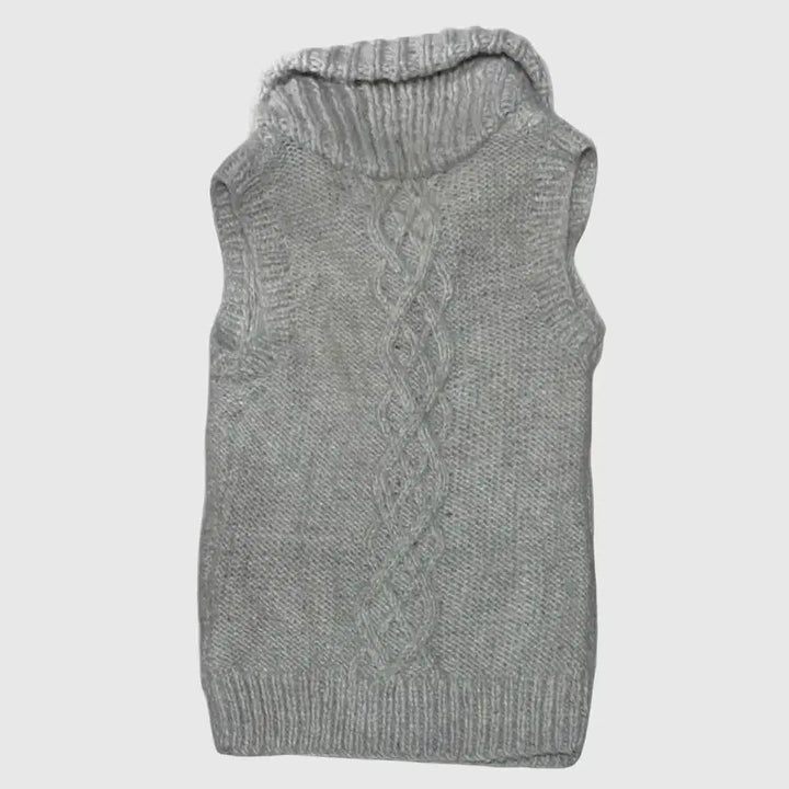 [BUNJANG] Gray Knit Vest / 그레이 니트조끼