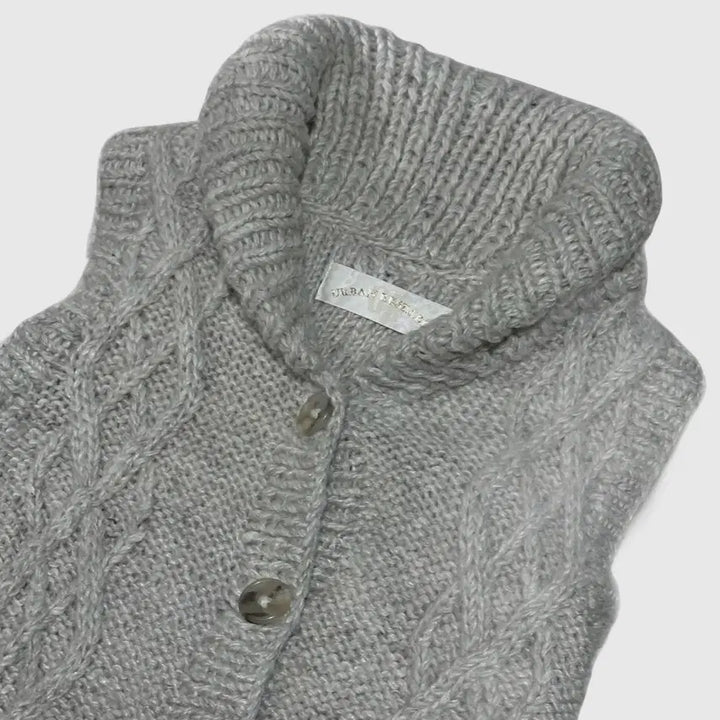 [BUNJANG] Gray Knit Vest / 그레이 니트조끼