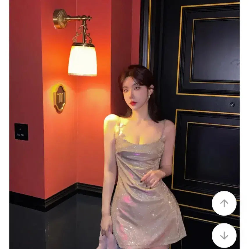 [BUNJANG] Glitter Backless Butterfly Mini Dress / 글리터 백리스 나비 원피스 파티원피스 휴양지원피스