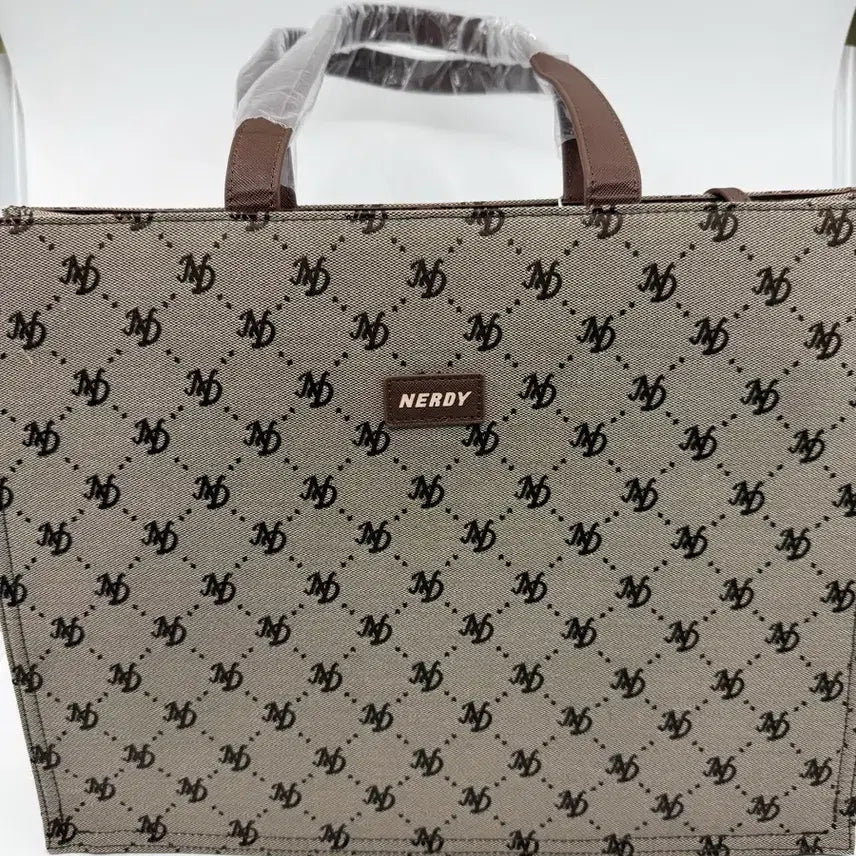[BUNJANG] Nerdy Monogram Tote Bag and Card Wallet Set / 널디 모노그램 토트백 + 카드지갑 세트