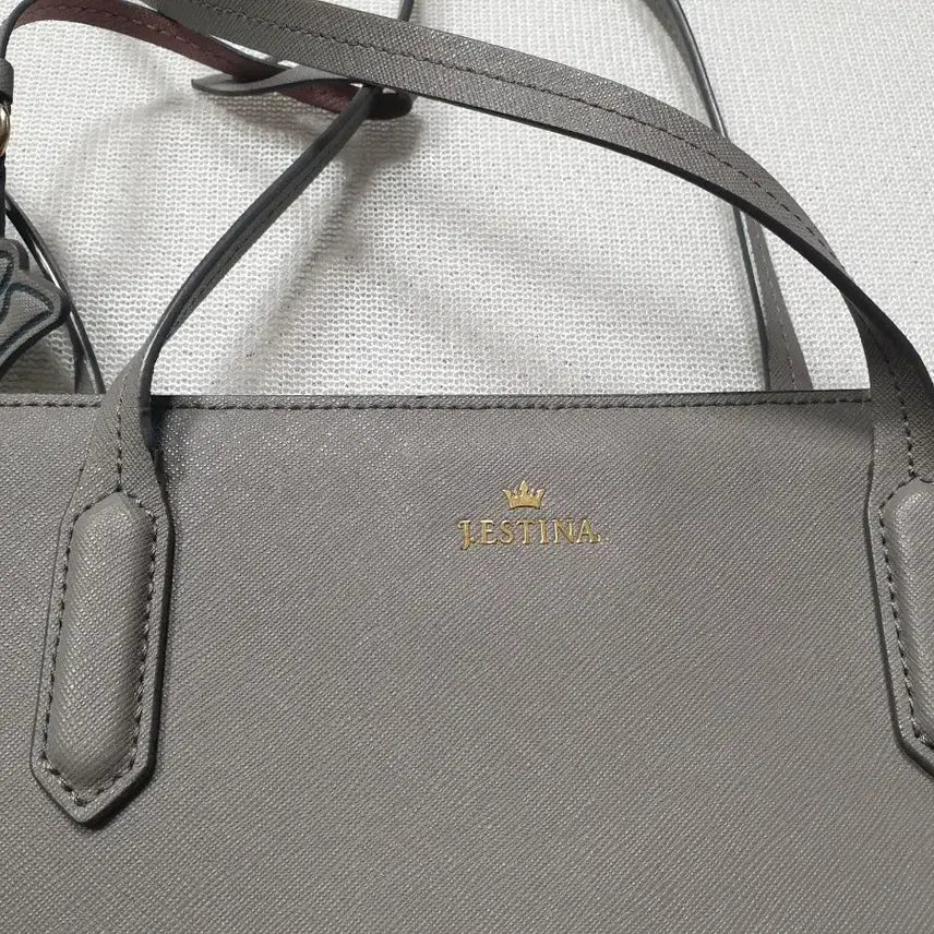 [BUNJANG] J.ESTINA Gray Tote Shoulder Bag / 제이에스티나 그레이 토트백 숄더백