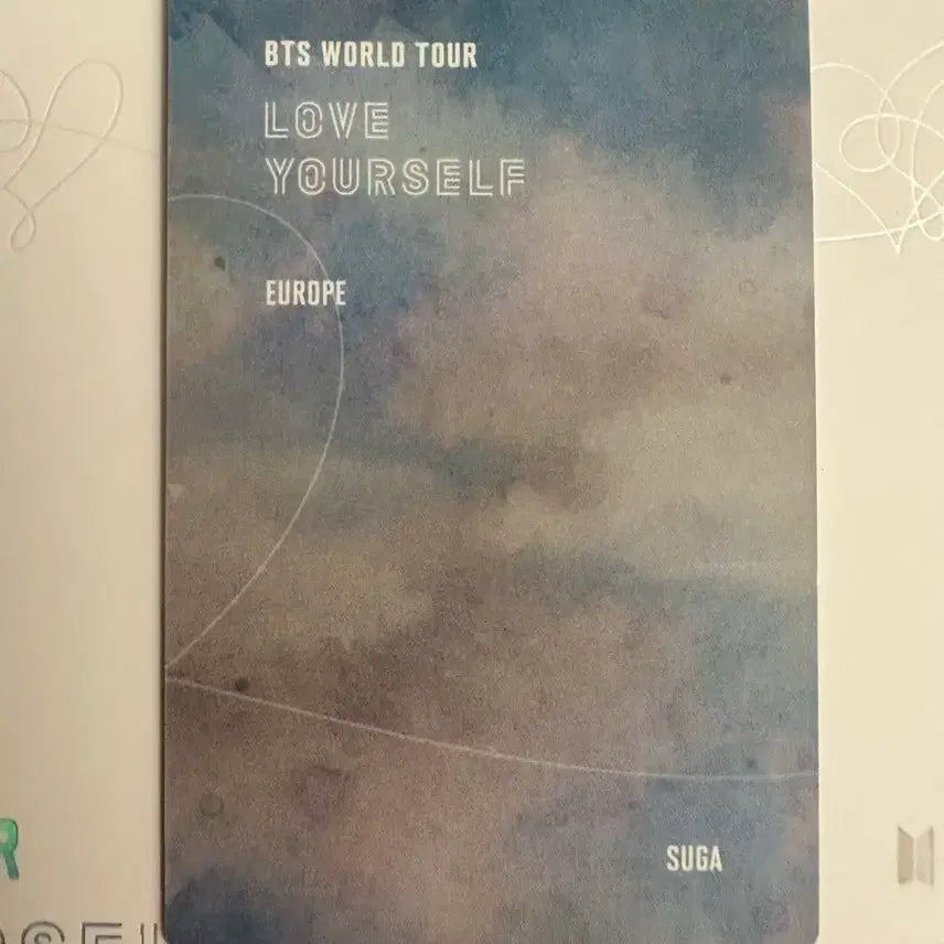 [BUNJANG] BTS Suga Love Yourself Europe Photocard / 방탄 윤기 포카 럽셀 bts Suga Europe
