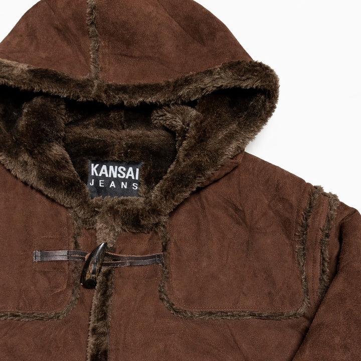 [BUNJANG] Kansai Yamamoto Vintage Brown Fur Mouton Jacket / JPN 90s~00s 일본 빈티지 간사이 야마모토 진스 브라운 퍼 무스탕