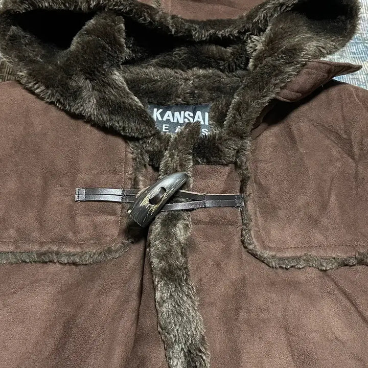 [BUNJANG] Kansai Yamamoto Vintage Brown Fur Mouton Jacket / JPN 90s~00s 일본 빈티지 간사이 야마모토 진스 브라운 퍼 무스탕