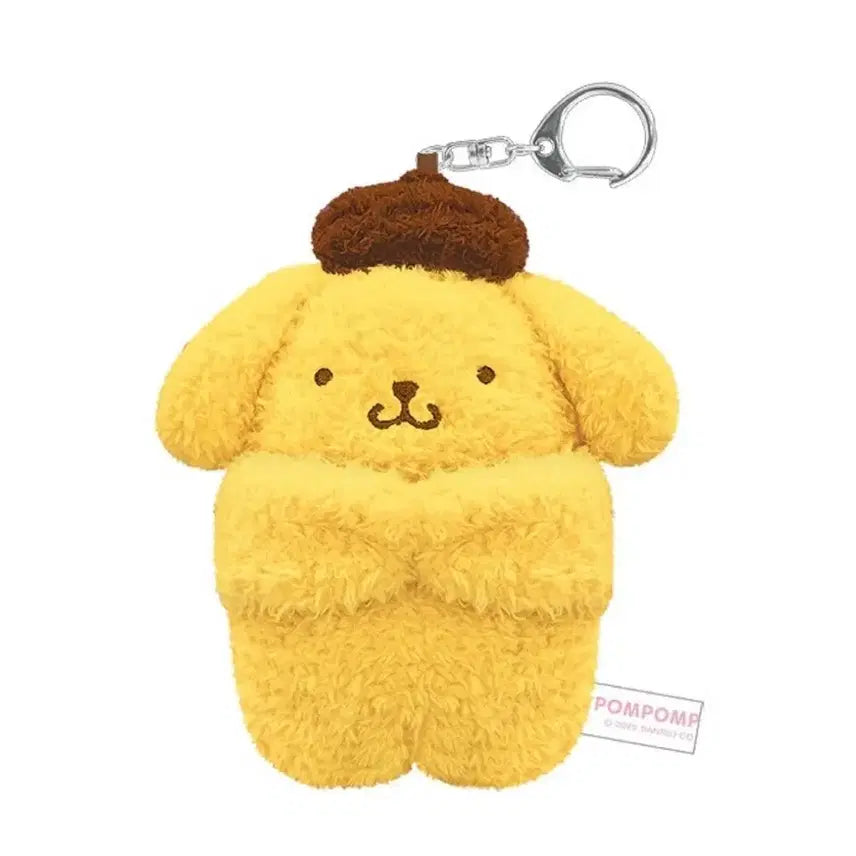 [BUNJANG] Pom Pom Purin Mascot Lip Balm Pen Holder Case Keyring / 폼폼푸린 끌어안는 마스코트 립밤 펜 홀더 케이스 키링