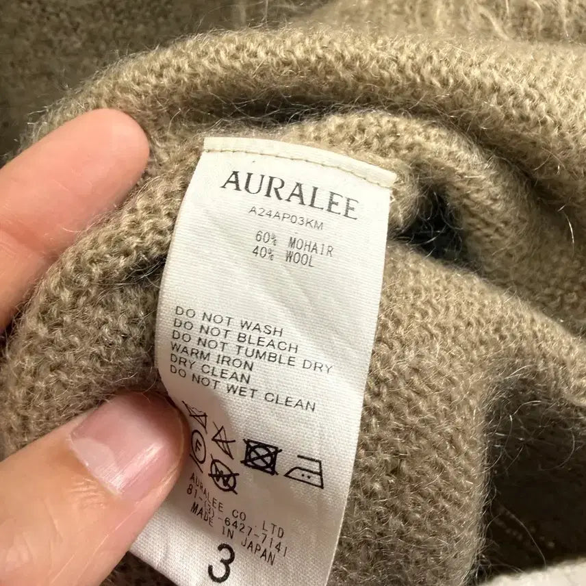 [BUNJANG] Auralee Mohair Knit Size 3 / 오라리(Auralee) 모헤어 니트 사이즈 3팝니다.( 상태 최상)