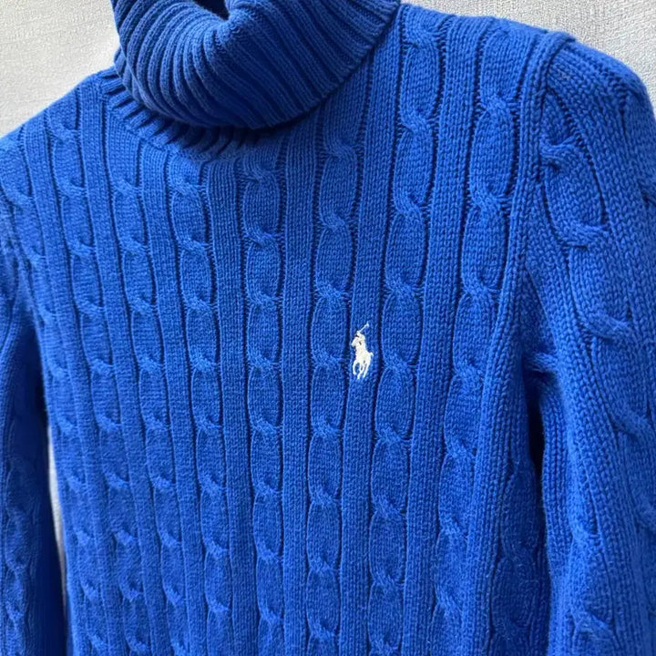 [BUNJANG] Polo Ralph Lauren Cable Knit Turtleneck Sweater / 폴로 랄프로렌 꽈베기 터틀넥니트(44~마른55)