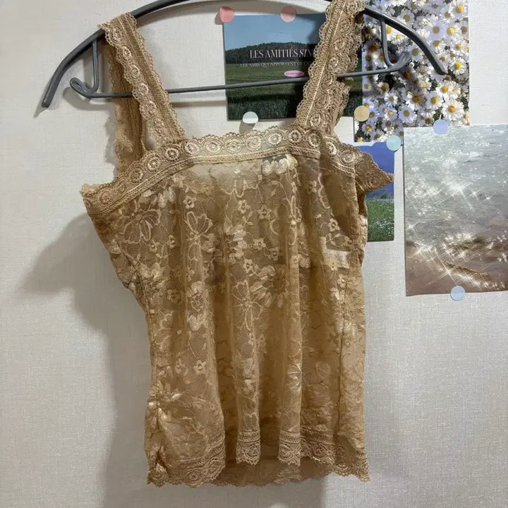 [BUNJANG] Lace Bustier Bra Top Beige / 레이스 뷔스티에 브라탑 베이지