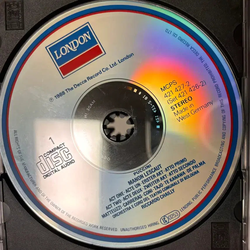 [BUNJANG] LONDON Puccini Manon Lescaut LP Vinyl Record / 런던 푸치니 마농 레스코 LP 음반