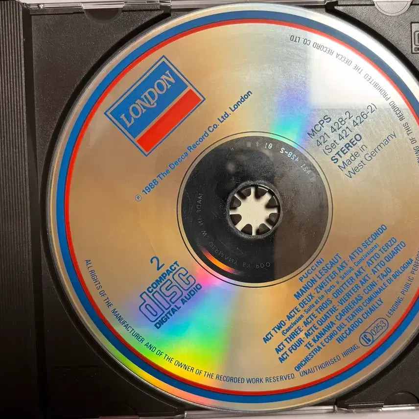 [BUNJANG] LONDON Puccini Manon Lescaut LP Vinyl Record / 런던 푸치니 마농 레스코 LP 음반