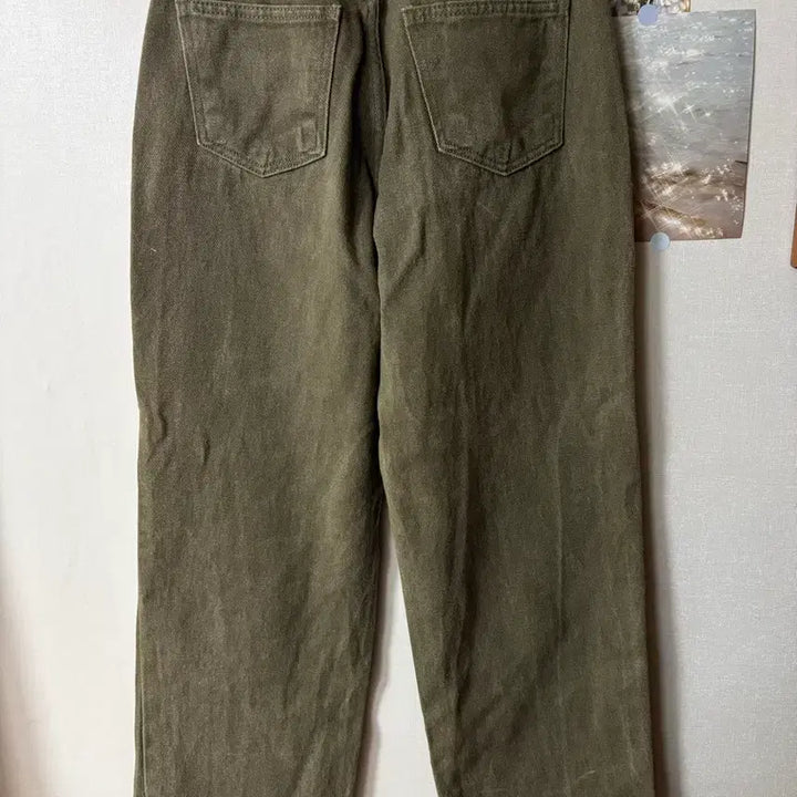 [BUNJANG] Khaki Denim Jeans / 카키 데님 청바지