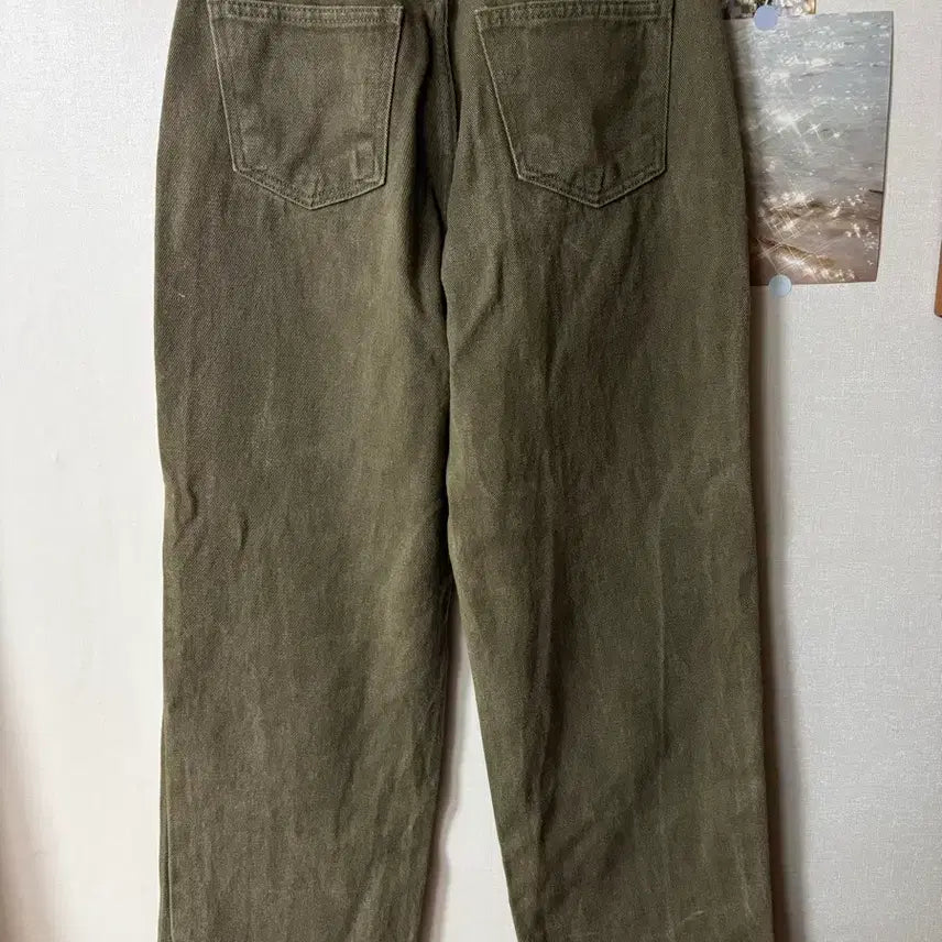[BUNJANG] Khaki Denim Jeans / 카키 데님 청바지