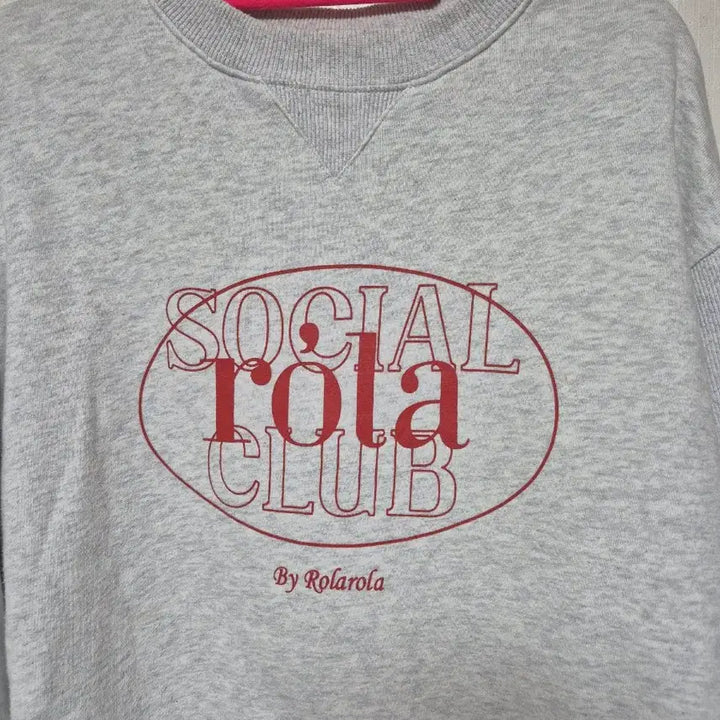 [BUNJANG] Rola Rola Social Rola Club Gray M Size Sweatshirt / 롤라롤라 SOCIAL ROLA 맨투맨 Mㅣ
