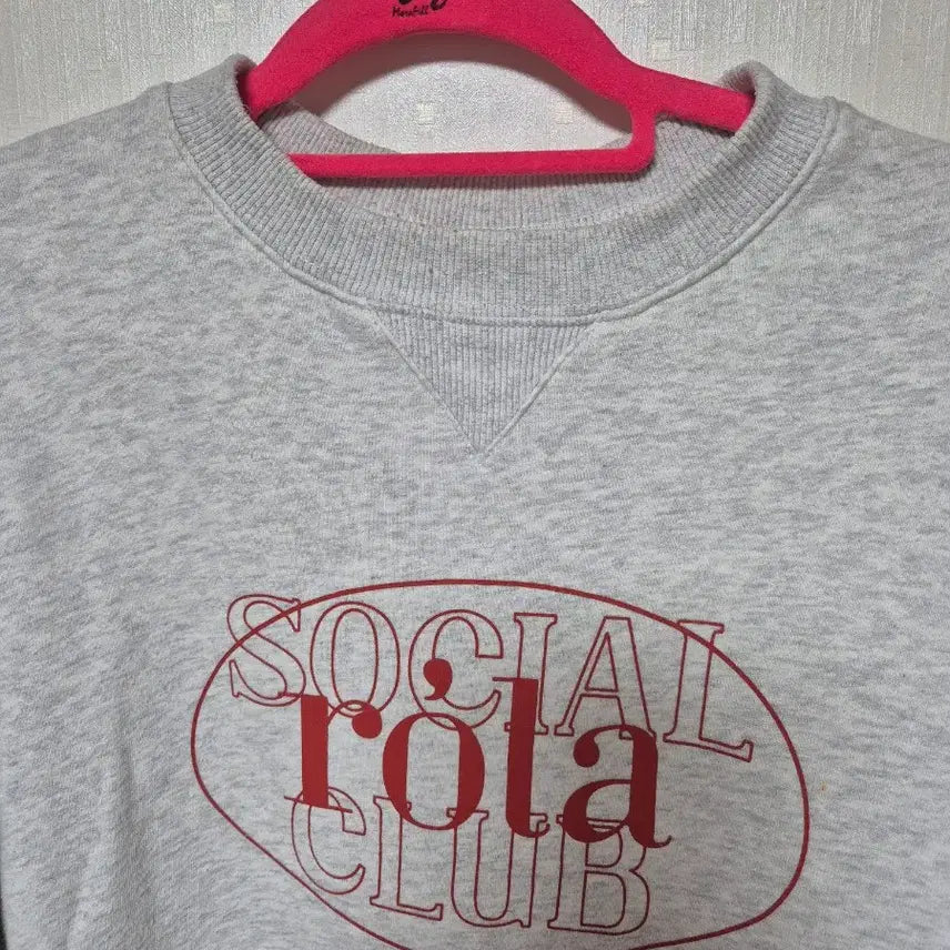 [BUNJANG] Rola Rola Social Rola Club Gray M Size Sweatshirt / 롤라롤라 SOCIAL ROLA 맨투맨 Mㅣ