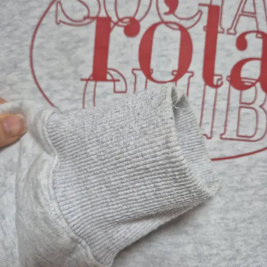 [BUNJANG] Rola Rola Social Rola Club Gray M Size Sweatshirt / 롤라롤라 SOCIAL ROLA 맨투맨 Mㅣ