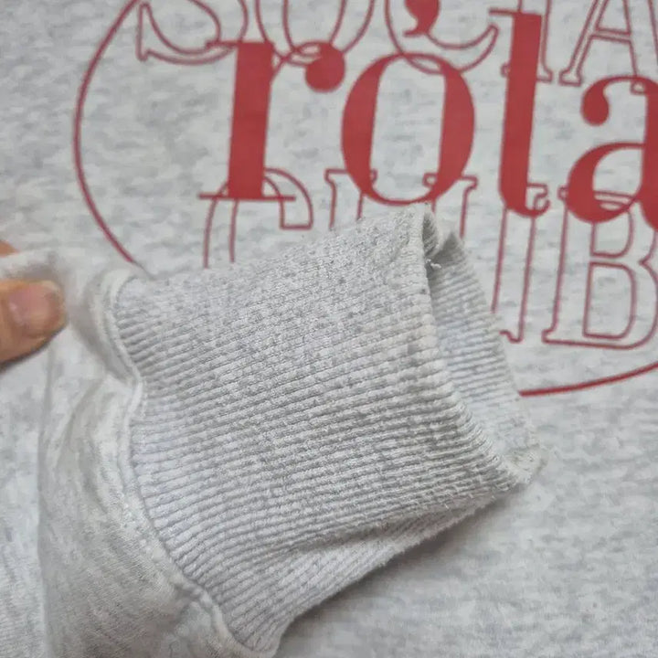[BUNJANG] Rola Rola Social Rola Club Gray M Size Sweatshirt / 롤라롤라 SOCIAL ROLA 맨투맨 Mㅣ