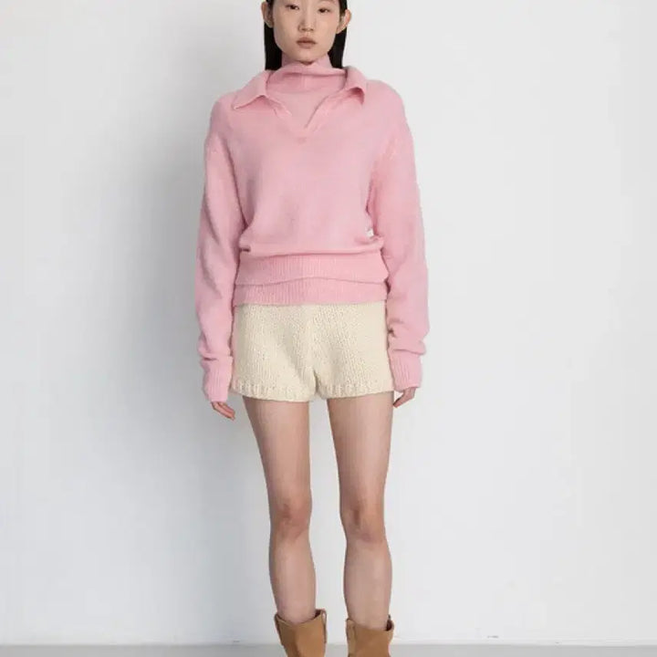 [BUNJANG] Le17 le917 Mohair Blend Collar Pullover / Le17 le917 MOHAIR BLEND COLLAR PULLOVER