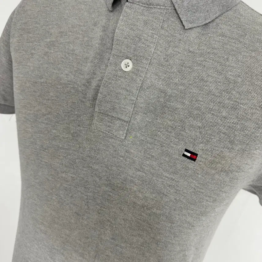 [BUNJANG] Tommy Hilfiger Gray Polo Shirt / 타미힐피거 그레이 반팔 폴로티