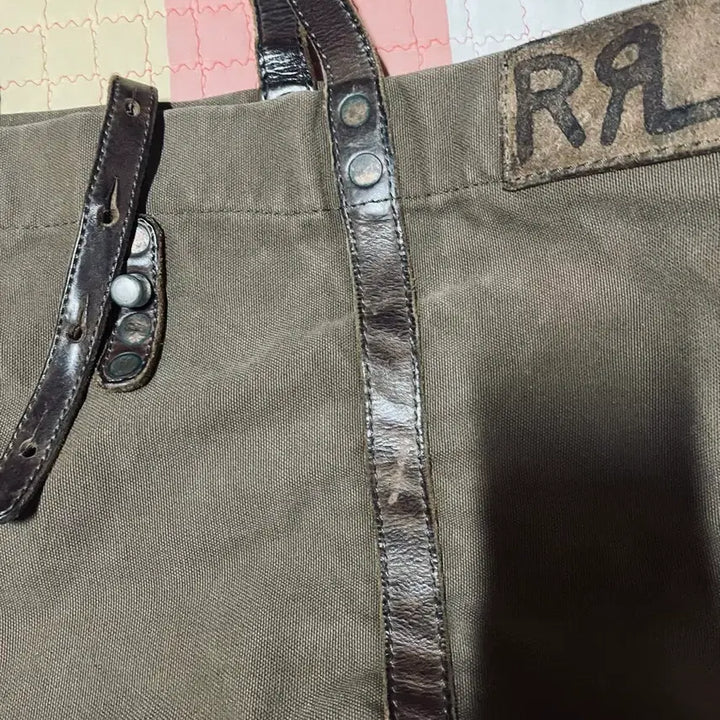 [BUNJANG] RRL Leather Trimmed Tote Bag / 더블알엘  RRL 토트백