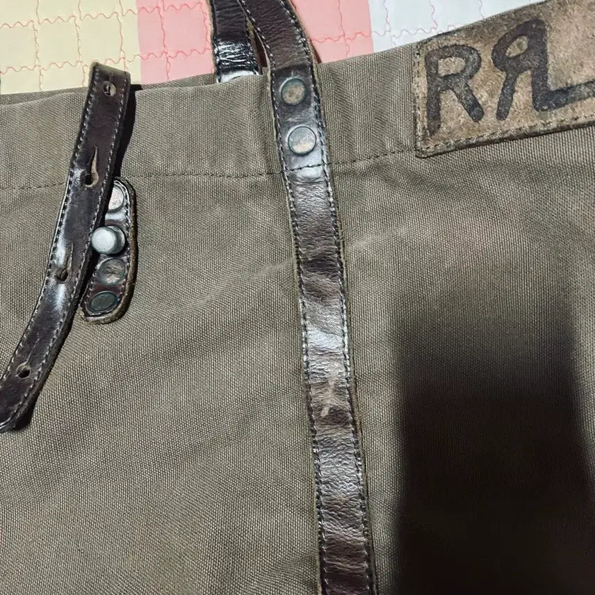 [BUNJANG] RRL Leather Trimmed Tote Bag / 더블알엘  RRL 토트백