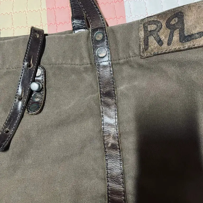 [BUNJANG] RRL Leather Trimmed Tote Bag / 더블알엘  RRL 토트백