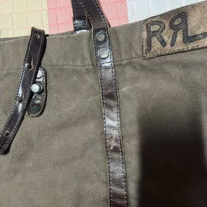 [BUNJANG] RRL Leather Trimmed Tote Bag / 더블알엘  RRL 토트백