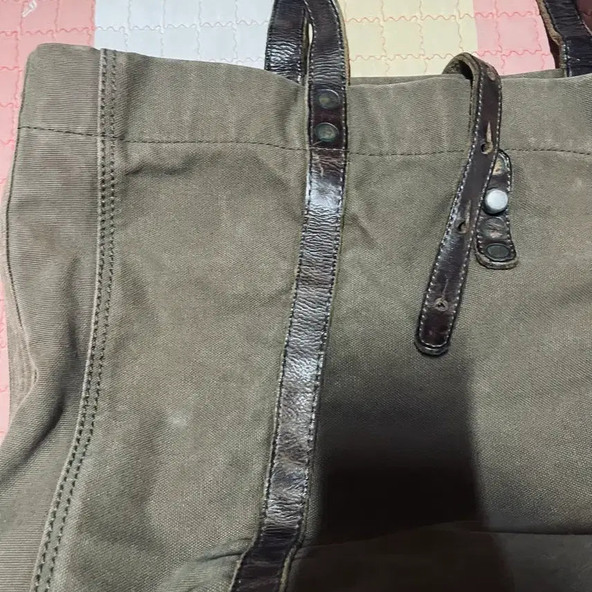 [BUNJANG] RRL Leather Trimmed Tote Bag / 더블알엘  RRL 토트백