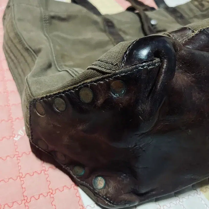 [BUNJANG] RRL Leather Trimmed Tote Bag / 더블알엘  RRL 토트백
