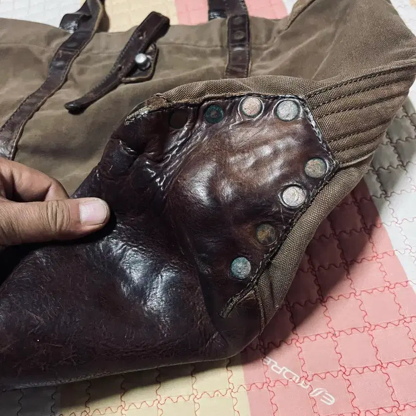 [BUNJANG] RRL Leather Trimmed Tote Bag / 더블알엘  RRL 토트백