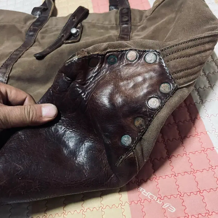 [BUNJANG] RRL Leather Trimmed Tote Bag / 더블알엘  RRL 토트백