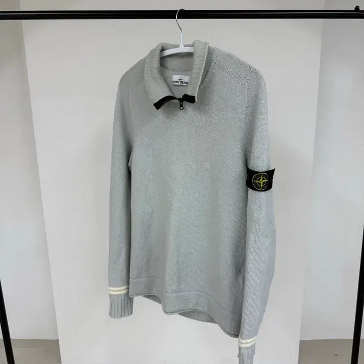 [BUNJANG] Stone Island Knit Half-Zip S / 스톤아일랜드 니트 반집업 백화점판 S